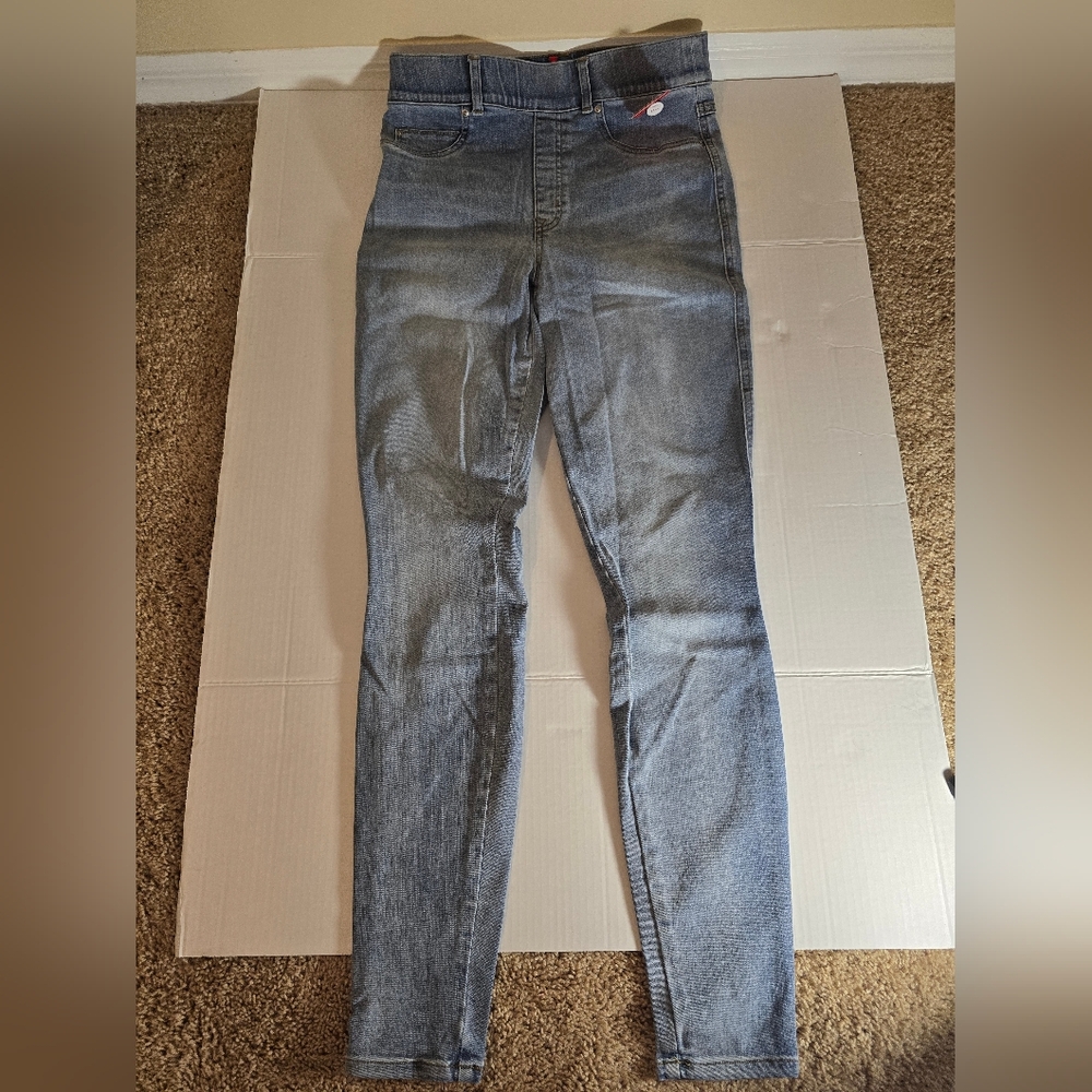 NWT $128 Spanx Distressed Skinny Jeans Light Vintage Wash [ SZ M/M ] #20275T